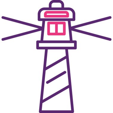 Kule. Web simgesi basit illüstrasyon