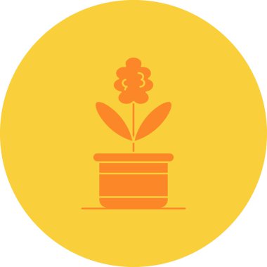 Bitki. Web simgesi basit tasarım