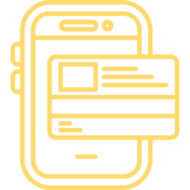 cep telefonu web simgesi basit vektörü