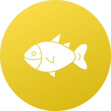 Balık oltası ve balık ikonu