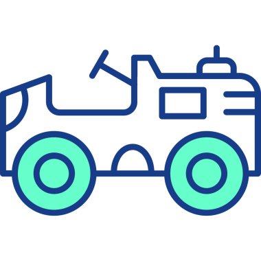 Bir kamyonun vektör çizimi