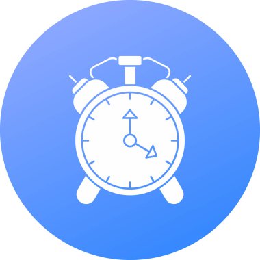 Alarm saat simgesi vektör illüstrasyonu