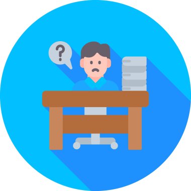 adam dizüstü bilgisayar ve masa vektör çizimi tasarımı ile çalışıyor