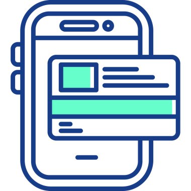 cep telefonu web simgesi basit vektör çizimi