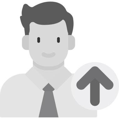 Yukarı simge, vektör illüstrasyonu basit tasarım