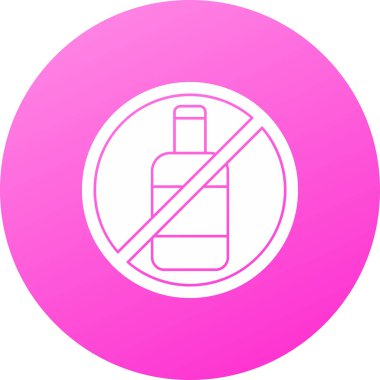 Yasak bir işaretin vektör illüstrasyonu