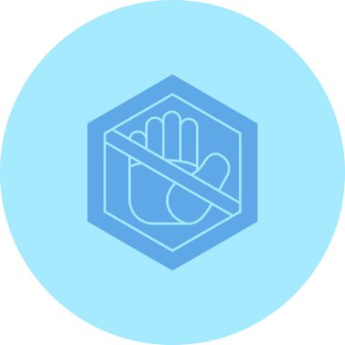 Kalkan tutan bir elin vektör simgesi