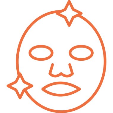 yüz maskesi simgesi, vektör illüstrasyonu