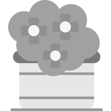 Bitki. Web simgesi basit illüstrasyon