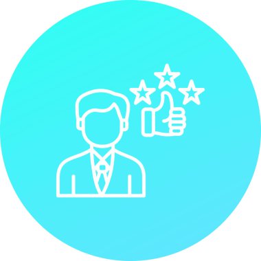 İş insanları simgesinin vektör illüstrasyonu