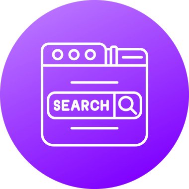 vektör Arama Simgesi illüstrasyonu