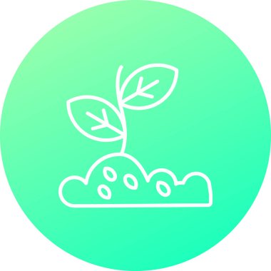 Bitki simgesinin vektör illüstrasyonu