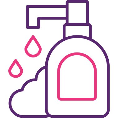 Duş. Web simgesi basit illüstrasyon