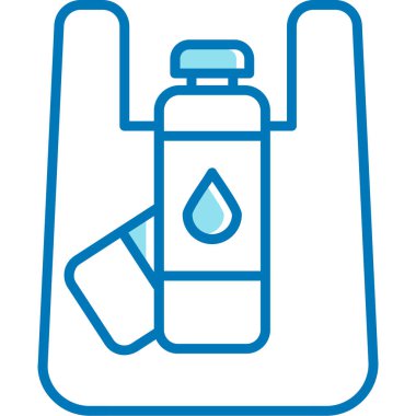 içki şişesi ikonu ana hatlarıyla