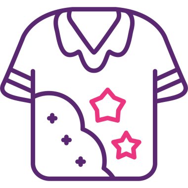 Gömlek. Web simgesi basit illüstrasyon