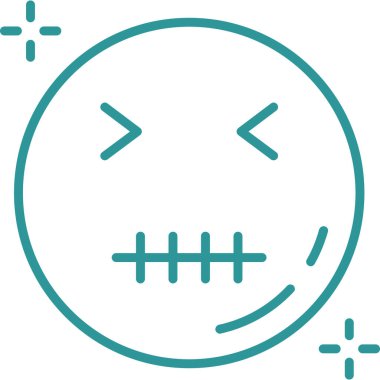 Gülümseyen bir yüzün vektör çizimi