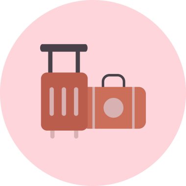 Çanta. Web simgesi vektör illüstrasyonu