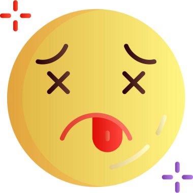 emoji emojisi simgeleri düz stil simgesi