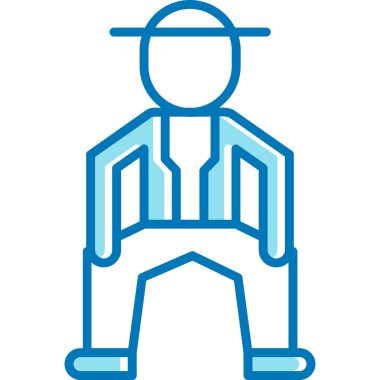 Çizgi film simgesinin vektör çizimi