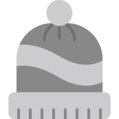 şapka düz vektör simgesi