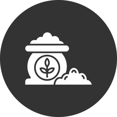 Gübreleme ağ simgesi, vektör illüstrasyonu