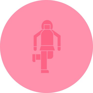 Kadın simgesinin vektör illüstrasyonu