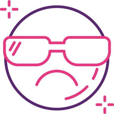 Gözlük. Web simgesi vektör illüstrasyonu