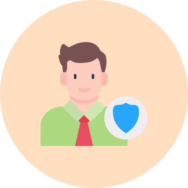 Web ve yazdırma için iş düz vektör simgesi