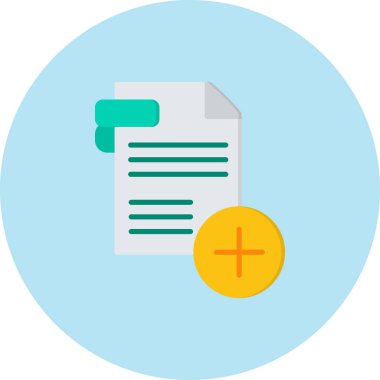 Belge. Web simgesi basit illüstrasyon