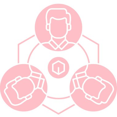 İnsan simgesinin vektör illüstrasyonu