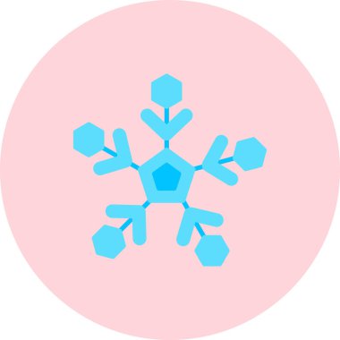 Bir kar tanesi simgesinin vektör çizimi