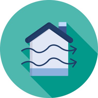 ev renkli vektör simgesi