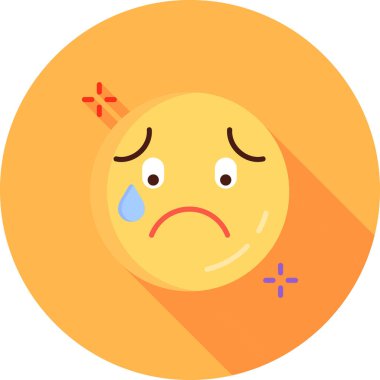 Web için emoji simgesi, vektör illüstrasyonu