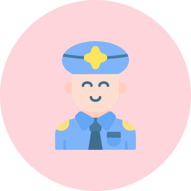 polis simgesi vektör illüstrasyonu