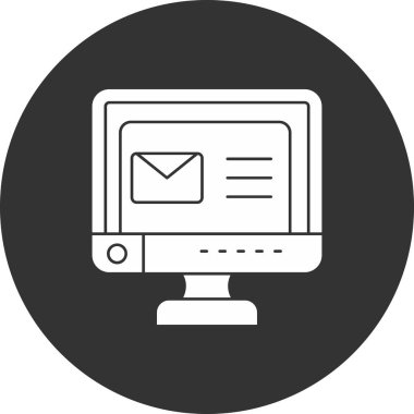 Dizüstü bilgisayar simgesi, vektör konsepti