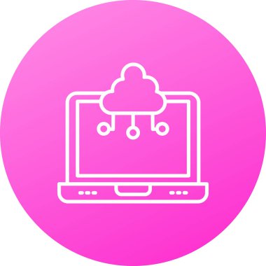 Bilgisayar. Web simgesi basit illüstrasyon