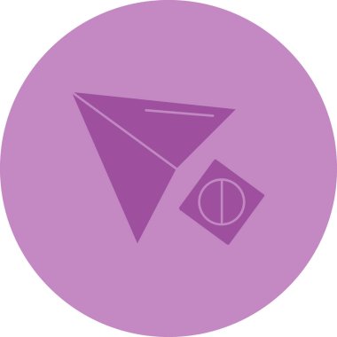 Güzel pusula vektör çizgisi simgesi