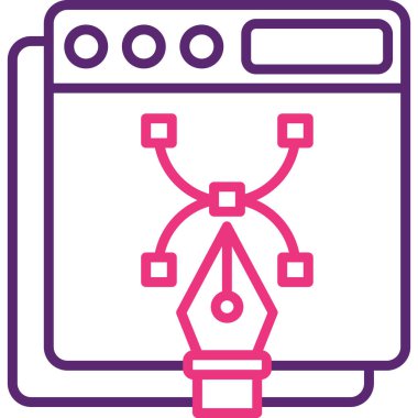 Yazıcı. Web simgesi basit tasarım