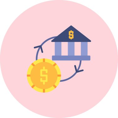 Dolar. Web simgesi basit tasarım