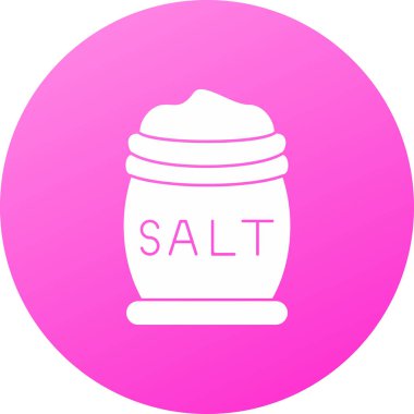 tuz yassı ikon vektör illüstrasyonu