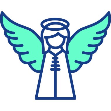 melek simge vektör çizim