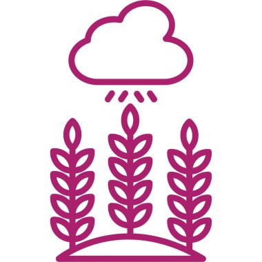 Buğday. Web simgesi basit illüstrasyon