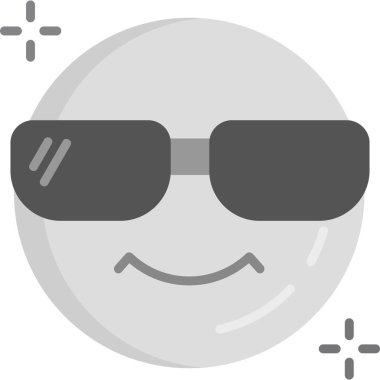 Şirin bir güneş gözlüğünün vektör çizimi