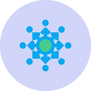 Oklar ok yönü simgesi ile doldurulmuş dış hat biçimi