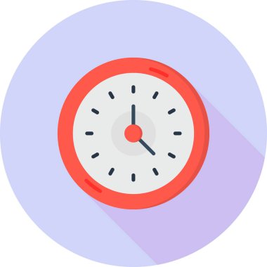 saat düz vektör simgesi