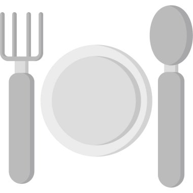 Çatal bıçak Düz Vektör Simgesi