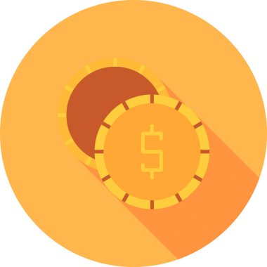 Para simgesinin vektör modern illüstrasyon simgesi