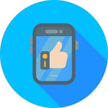 Akıllı telefon. Web simgesi basit illüstrasyon