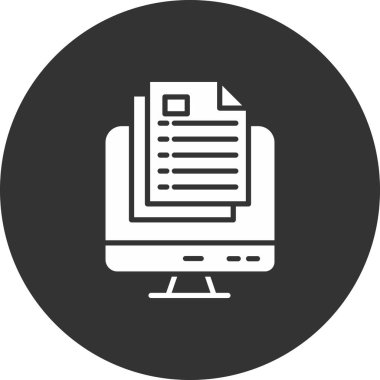 Dosya biçim simgesinin vektör illüstrasyonu