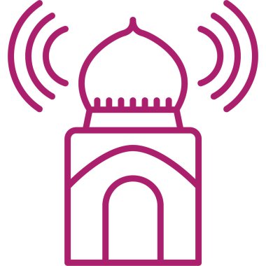 Cami. Web simgesi basit illüstrasyon